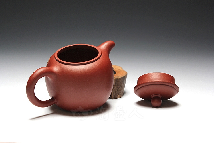 正宗原矿宜兴紫砂壶-八仙(何仙姑)-张萍全手工制作-原矿红清水泥紫砂泥料