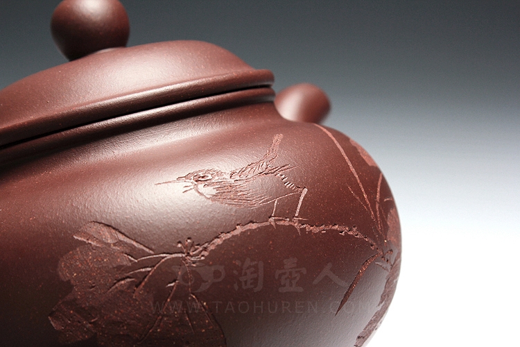 正宗原矿宜兴紫砂壶-德顺#2【 石雪】-陈顺培全手工制作-原矿紫泥紫砂泥料