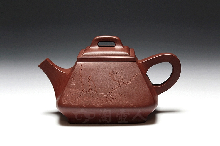 中国・原鉱底槽清泥雙龍戯珠(高温窯変)・紫砂壺・ 底