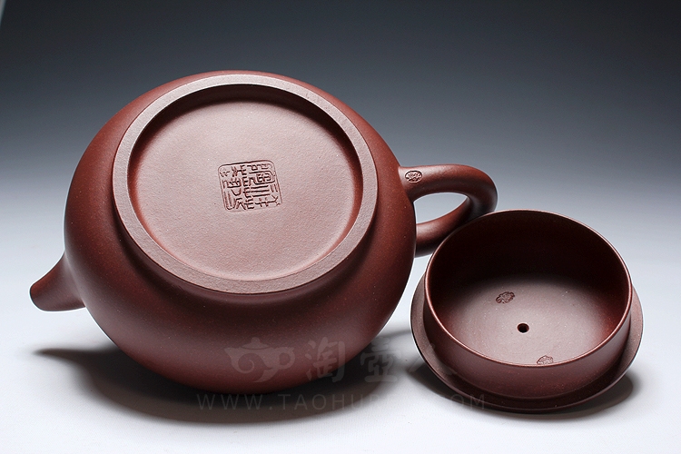 正宗原矿宜兴紫砂壶-小潘壶-钱祥芬全手工制作-原矿底槽清紫砂泥料