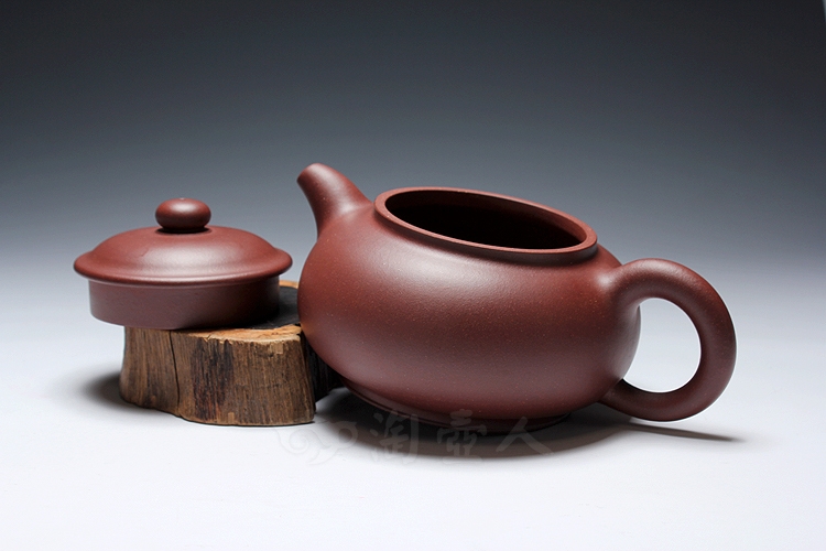 正宗原矿宜兴紫砂壶-小潘壶-钱祥芬全手工制作-原矿底槽清紫砂泥料