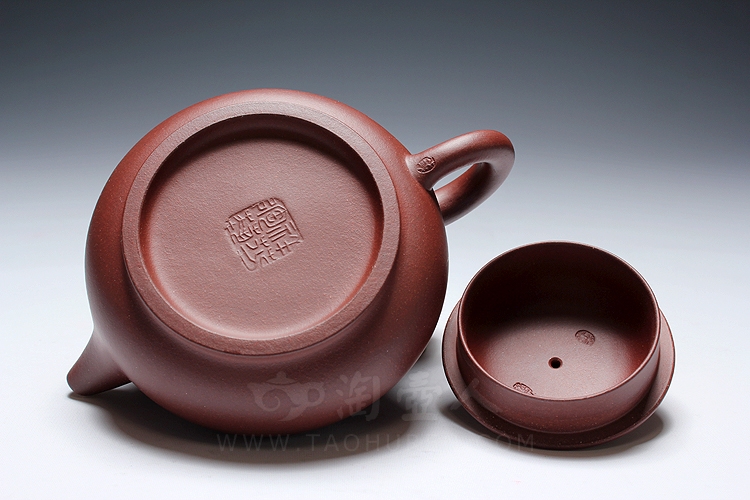 正宗原矿宜兴紫砂壶-小潘壶-钱祥芬全手工制作-原矿底槽清紫砂泥料