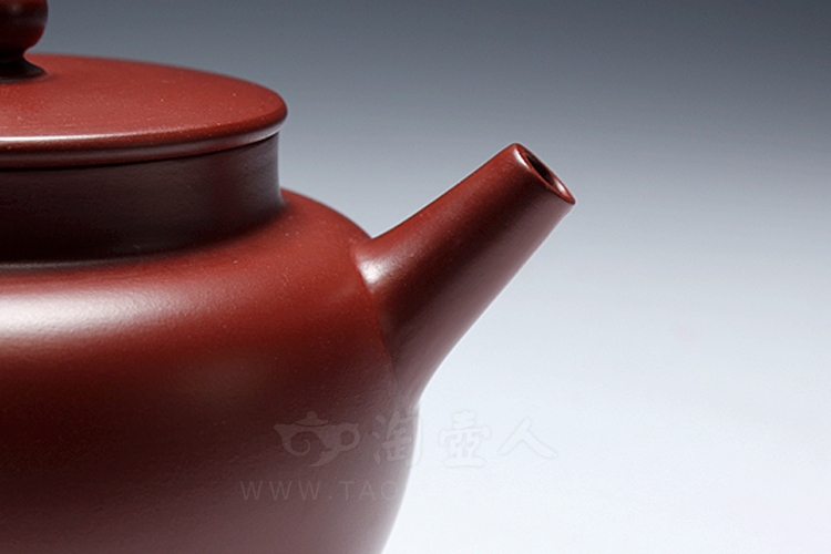 正宗原矿宜兴紫砂壶-平盖莲子-范泽洪全手工制作-原矿大红袍紫砂泥料