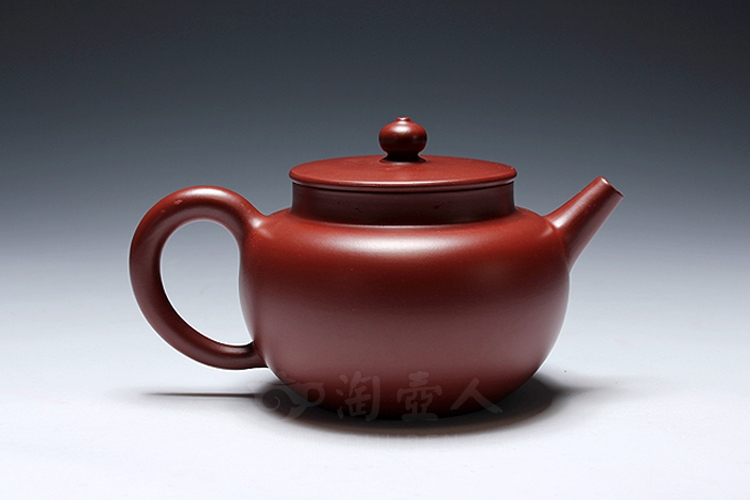正宗原矿宜兴紫砂壶-平盖莲子-范泽洪全手工制作-原矿大红袍紫砂泥料