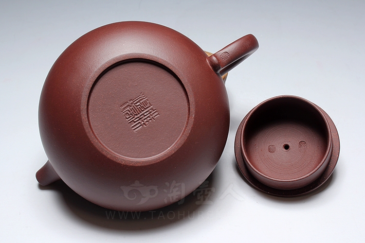 正宗原矿宜兴紫砂壶-福桥(百福)-陈顺培全手工制作-原矿底槽清紫砂泥料