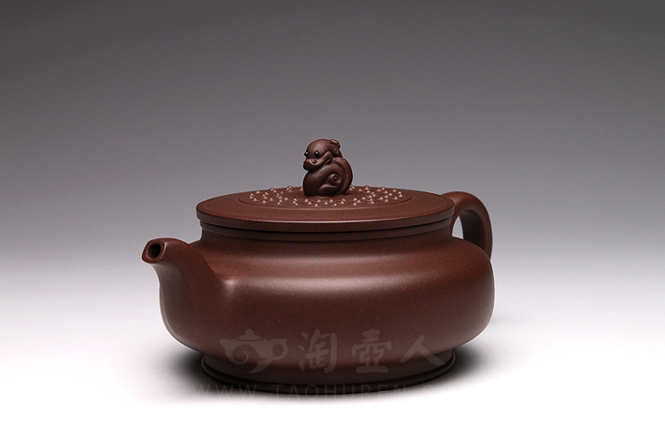 正宗原矿宜兴紫砂壶-璧玉汉韵-姚亚勤全手工制作-原矿紫泥紫砂泥料