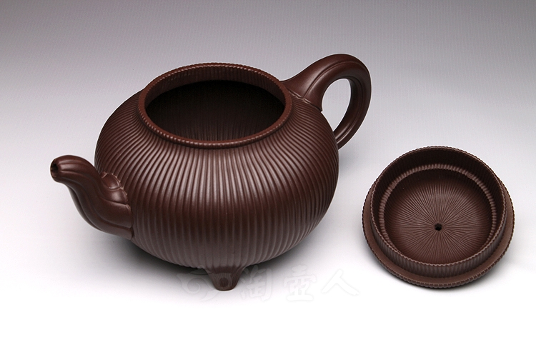 正宗原矿宜兴紫砂壶-大品英雄壶-沈建强全手工制作-原矿紫泥紫砂泥料