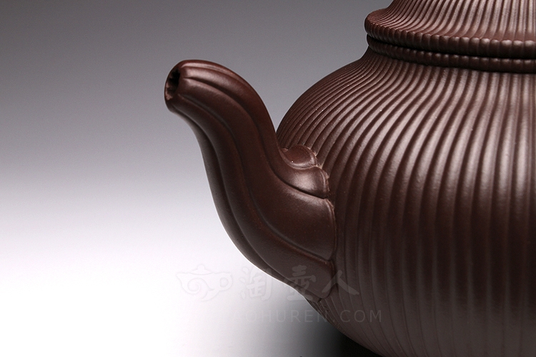 正宗原矿宜兴紫砂壶-大品英雄壶-沈建强全手工制作-原矿紫泥紫砂泥料