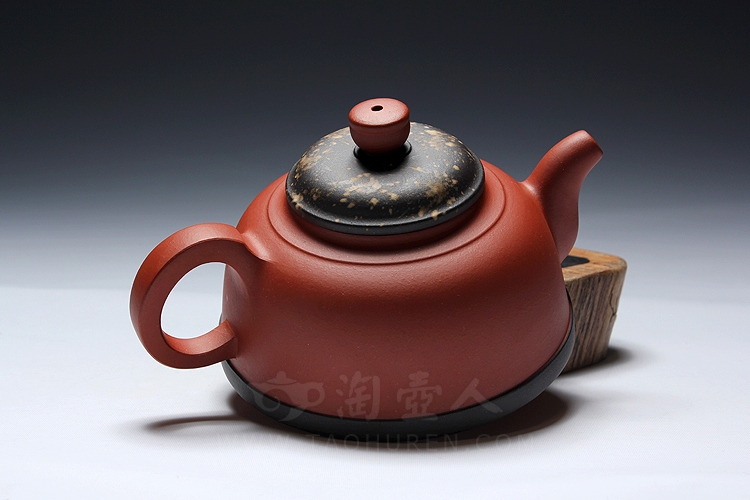 正宗原矿宜兴紫砂壶-满天星-蒋升全手工制作-原矿红泥紫砂泥料