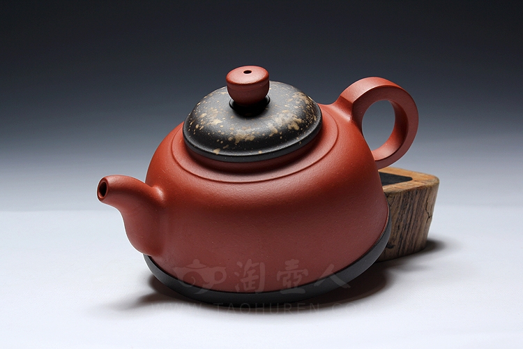 正宗原矿宜兴紫砂壶-满天星-蒋升全手工制作-原矿红泥紫砂泥料