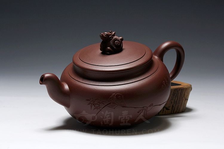 正宗原矿宜兴紫砂壶-飞龙在天-汤先武全手工制作-原矿底槽清紫砂泥料