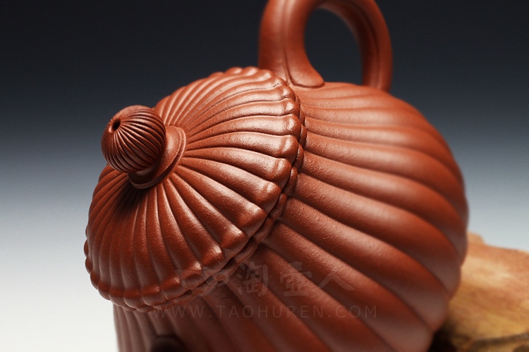 宜兴紫砂壶名家王芳《菊蕾》紫砂壶原矿全手工优惠全场包邮真品保证