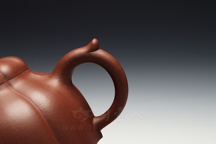 正宗原矿宜兴紫砂壶-菱花-王芳全手工制作-原矿清水泥紫砂泥料