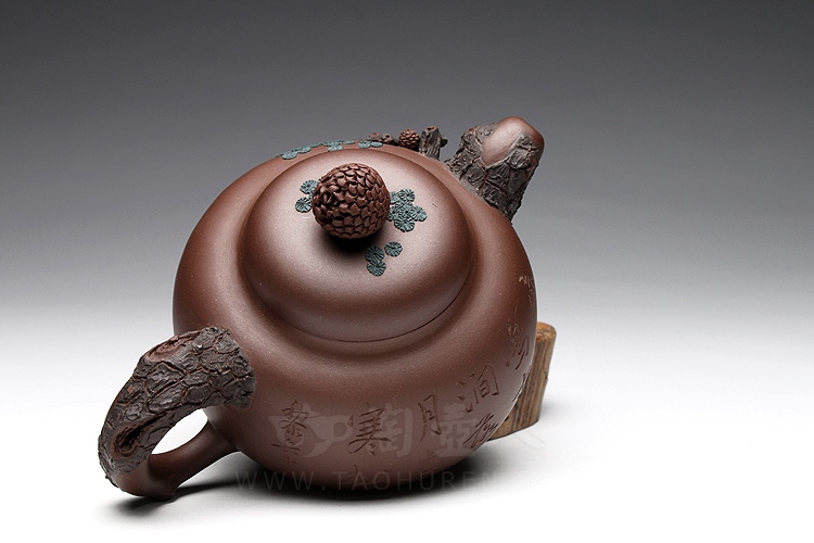 宜兴紫砂壶名家桑黎兵作品《劲松》