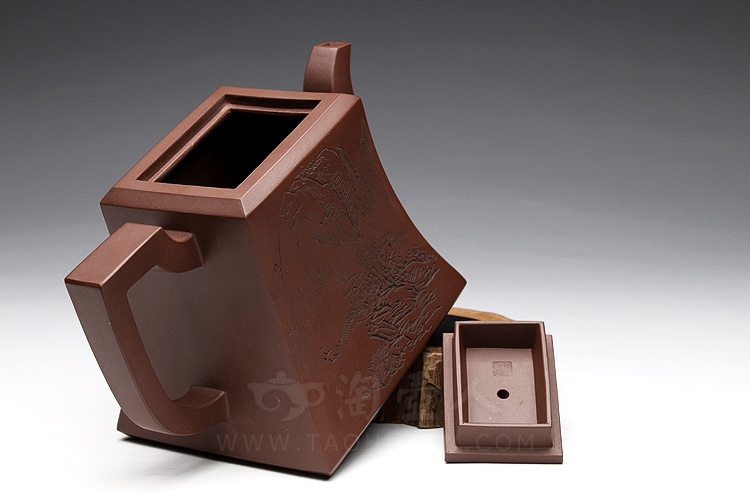 正宗原矿宜兴紫砂壶-长鸣壶(毛国强铭)-周尊严全手工制作-原矿底槽清紫砂泥料