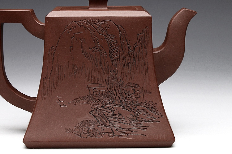 正宗原矿宜兴紫砂壶-长鸣壶(毛国强铭)-周尊严全手工制作-原矿底槽清紫砂泥料