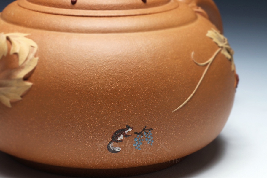 正宗原矿宜兴紫砂壶-甜甜-桑黎兵全手工制作-原矿段泥紫砂泥料