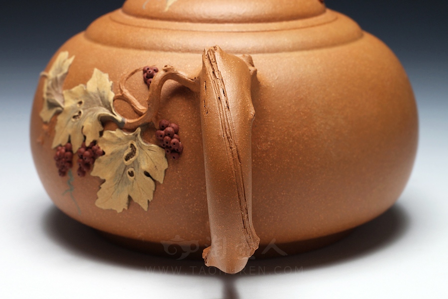 正宗原矿宜兴紫砂壶-甜甜-桑黎兵全手工制作-原矿段泥紫砂泥料