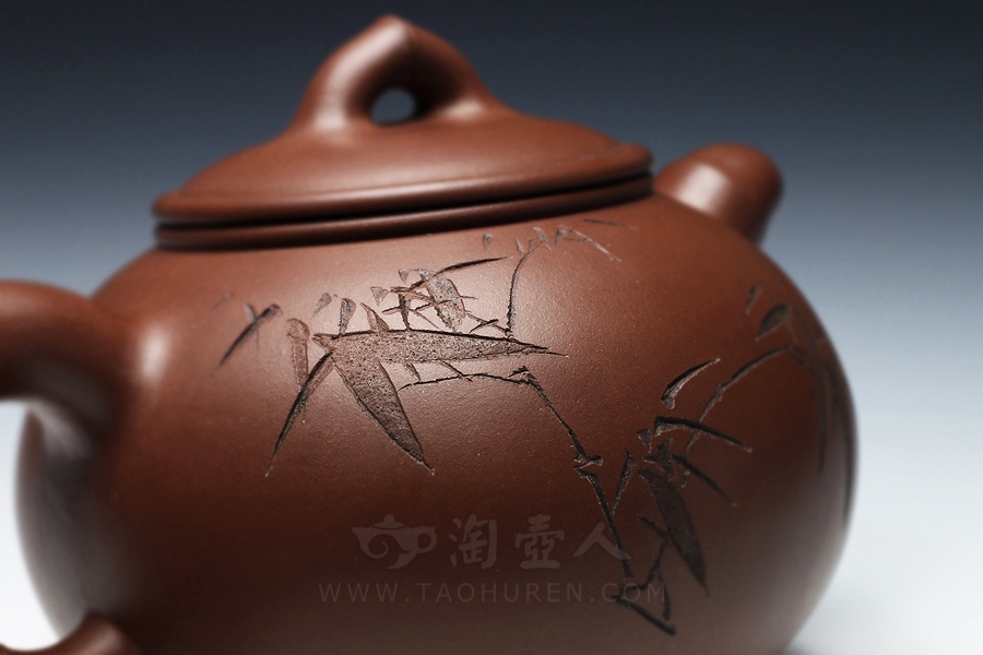 竹节圆壶(谭泉海铭)