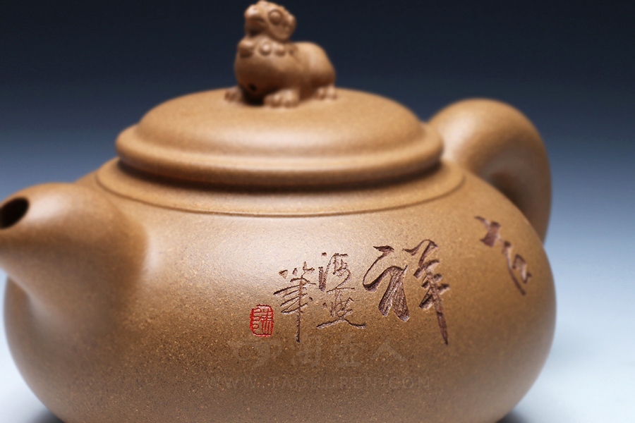 正宗原矿宜兴紫砂壶-大吉祥-蒋建军全手工制作-原矿民国段泥紫砂泥料