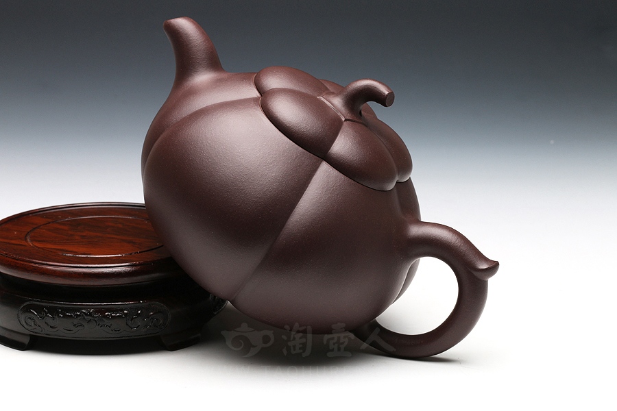 宜兴紫砂壶名家潘小忠《木瓜》紫砂壶原矿全手工优惠全场包邮真品保证