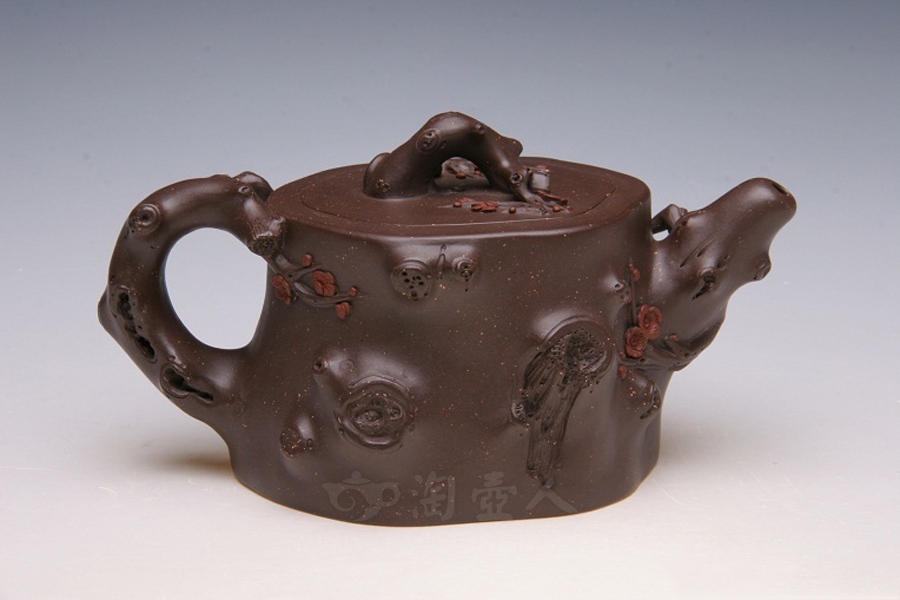 宜兴紫砂壶名家作品《梅桩》
