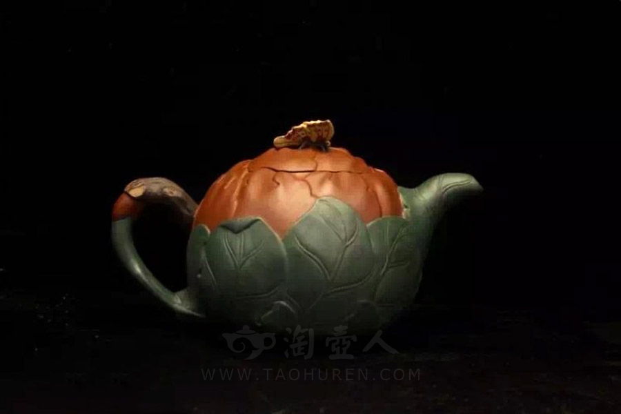 宜兴紫砂壶名家蒋蓉《牡丹》紫砂壶原矿全手工优惠全场包邮真品保证