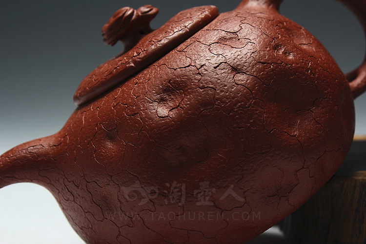 正宗原矿宜兴紫砂壶-供春(大红袍)-徐伟强全手工制作-原矿大红袍朱泥紫砂泥料