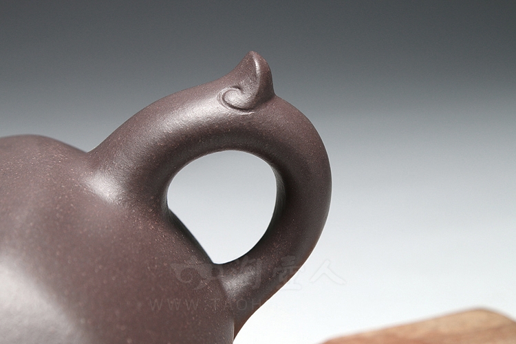 正宗原矿宜兴紫砂壶-汉方-沈俊全手工制作-原矿青灰泥紫砂泥料