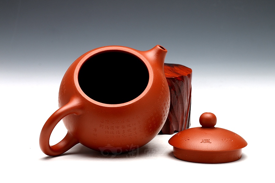 正宗原矿宜兴紫砂壶-心经西施-卢宁刚全手工制作-原矿朱泥紫砂泥料