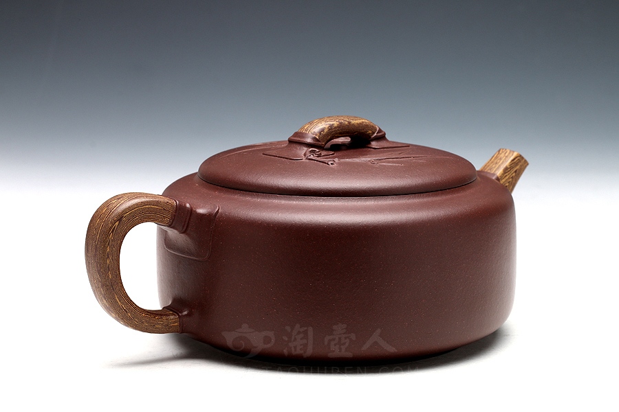 正宗原矿宜兴紫砂壶-君子之交-周伯娟全手工制作-原矿紫泥紫砂泥料