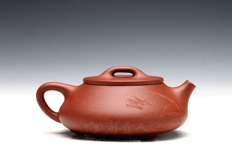 宜兴紫砂壶名家崔燕《矮石瓢》紫砂壶原矿全手工优惠全场包邮真品保证