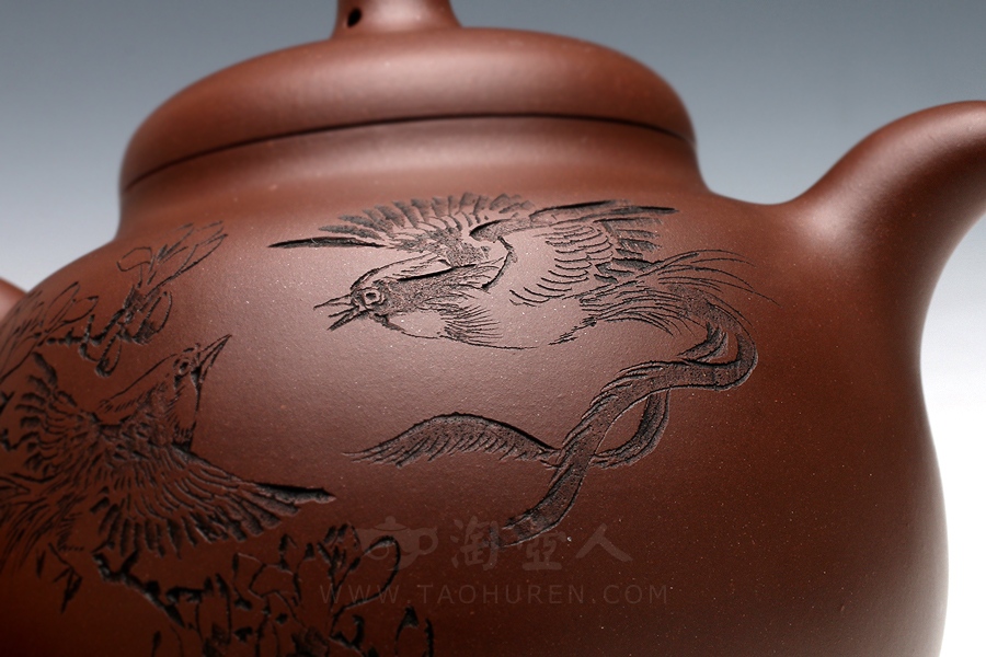 中国美術 中国古玩 中國宜興紫砂 飾り皿　名家洪寿作 中国美術 中国古玩 中國宜興紫砂 飾り皿 名家洪寿作