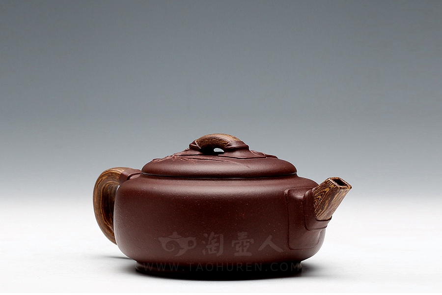 正宗原矿宜兴紫砂壶-君子之交(小)-周伯娟全手工制作-原矿紫泥紫砂泥料