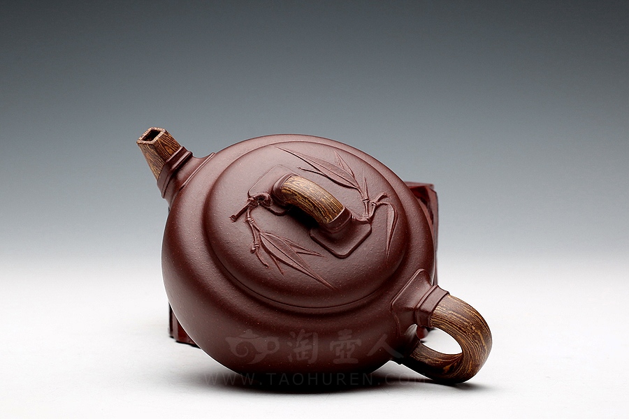 正宗原矿宜兴紫砂壶-君子之交(小)-周伯娟全手工制作-原矿紫泥紫砂泥料