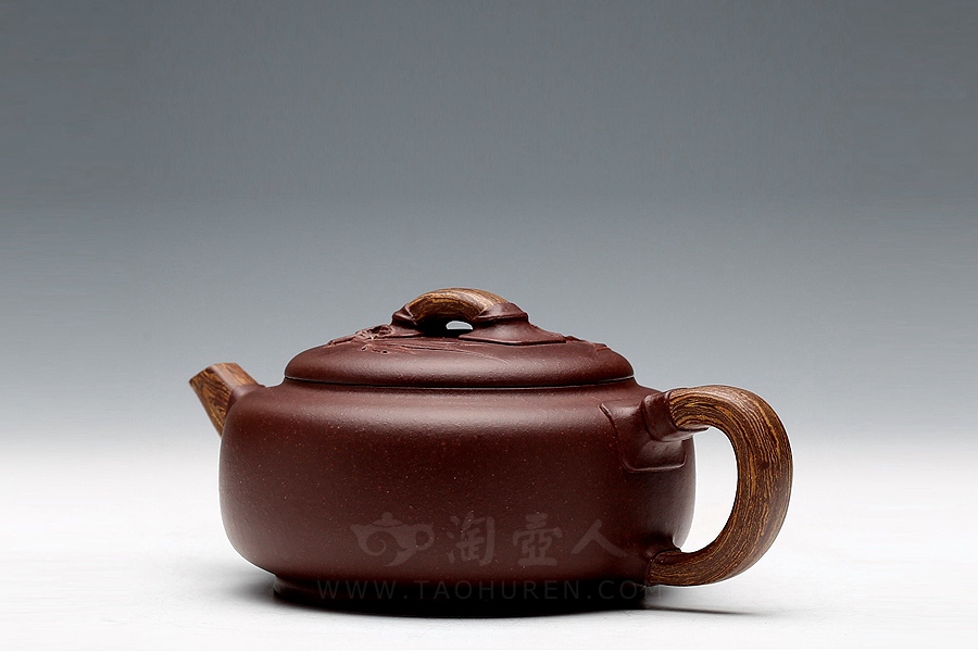 正宗原矿宜兴紫砂壶-君子之交(小)-周伯娟全手工制作-原矿紫泥紫砂泥料