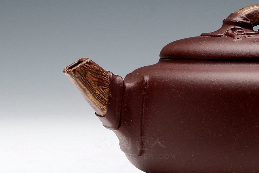 正宗原矿宜兴紫砂壶-君子之交(小)-周伯娟全手工制作-原矿紫泥紫砂泥料