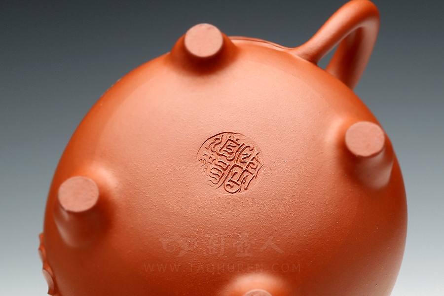 正宗原矿宜兴紫砂壶-洗象(小)-周伯娟全手工制作-原矿红泥紫砂泥料