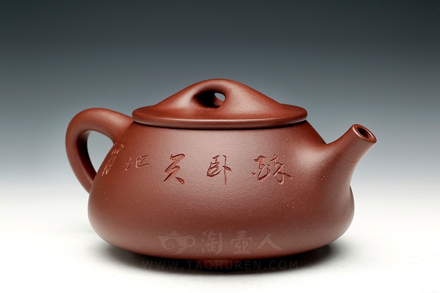 正宗原矿宜兴紫砂壶-景舟石瓢-顾建芬全手工制作-原矿紫泥紫砂泥料