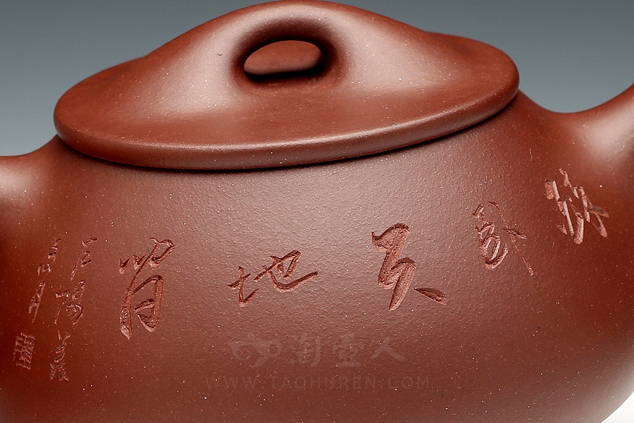 正宗原矿宜兴紫砂壶-景舟石瓢-顾建芬全手工制作-原矿紫泥紫砂泥料
