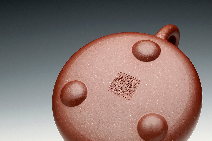 正宗原矿宜兴紫砂壶-景舟石瓢-顾建芬全手工制作-原矿紫泥紫砂泥料