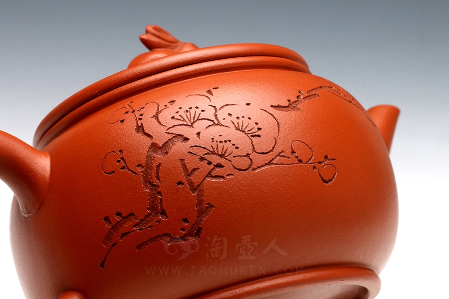宜兴名家蒋蓉紫砂壶作品《玉兔壶（石泉装饰）》原矿全手工优惠全