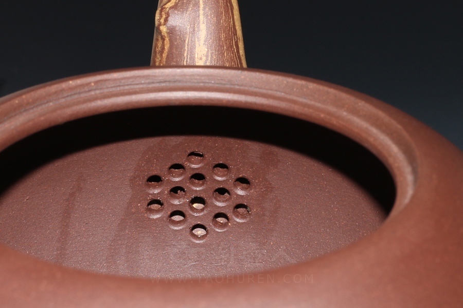 正宗原矿宜兴紫砂壶-寿桃-陈夕良全手工制作-原矿紫泥紫砂泥料
