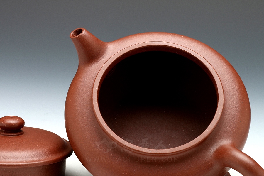 汤先武制虚扁紫砂壶(015574)