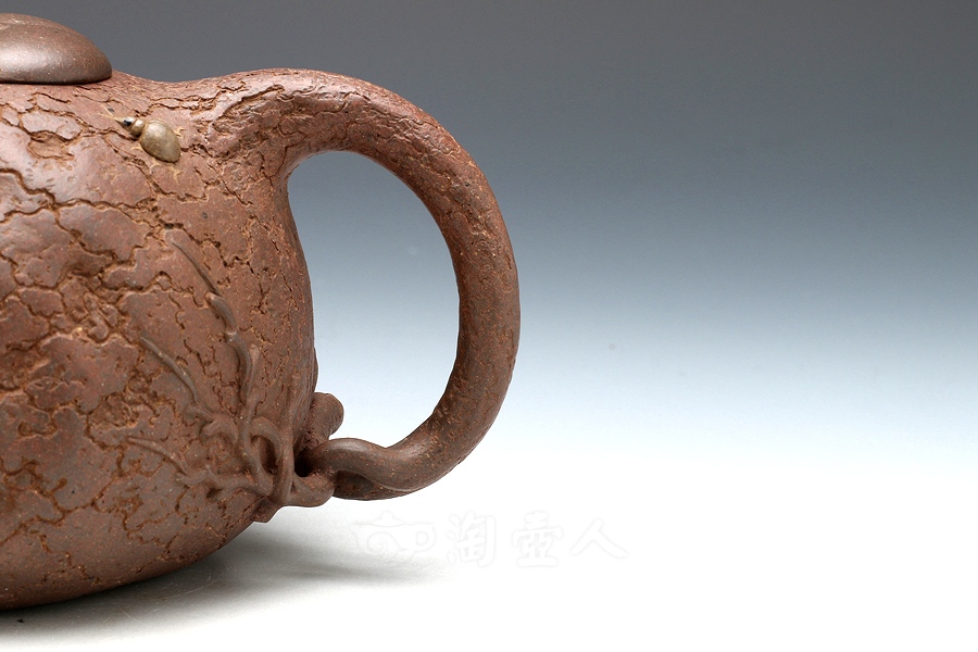 正宗原矿宜兴紫砂壶-供春(四头套组)-沈建宏全手工制作-原矿老紫泥紫砂泥料
