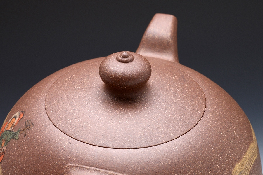 正宗原矿宜兴紫砂壶-昭君出塞-周伯娟全手工制作-原矿老段泥紫砂泥料