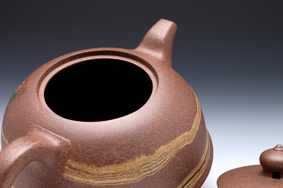 正宗原矿宜兴紫砂壶-昭君出塞-周伯娟全手工制作-原矿老段泥紫砂泥料