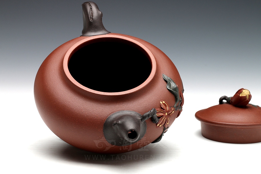 宜兴紫砂壶名家黄丽萍《玉兰》紫砂壶原矿全手工优惠全场包邮真品保证