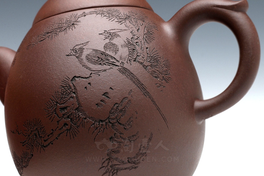 正宗原矿宜兴紫砂壶-中华第一壶-黄丽萍全手工制作-原矿紫泥紫砂泥料