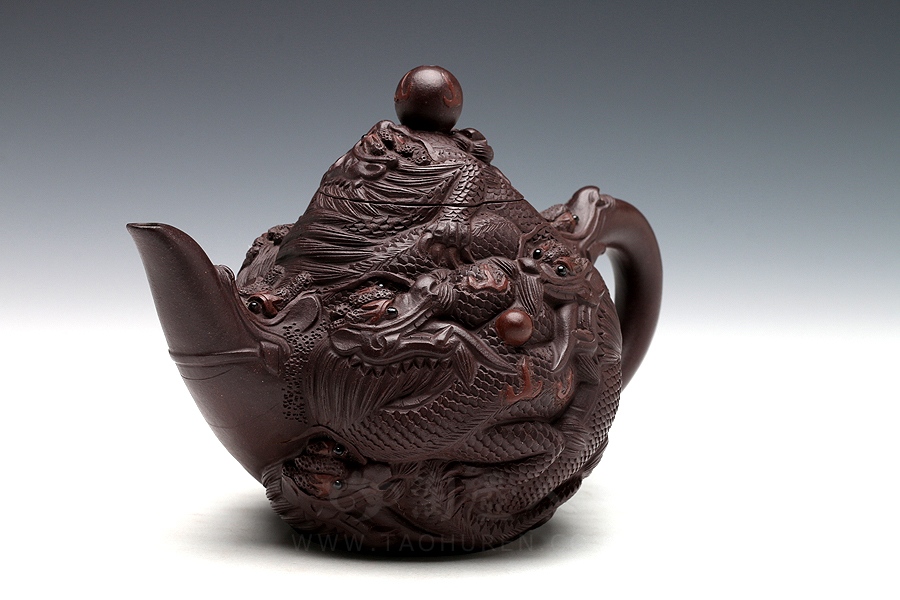 葛岳纯制小品九龙壶